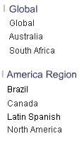 screenshot of images containing country names, taken from www.asus.com